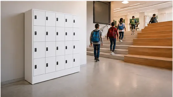 USB-lockers voor scholen — een praktijkopstelling met smart lockers voor 2026