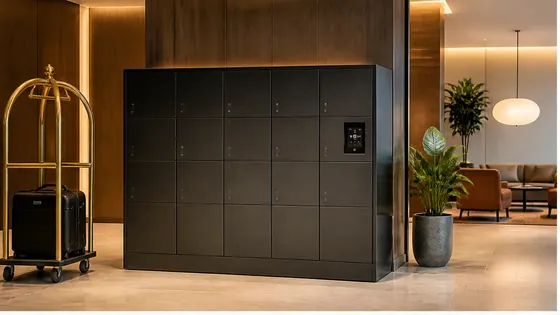 Elektronische lockers voor hotels — een praktijkopstelling met smart lockers voor 2026