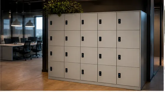 Elektronische lockers voor flexkantoren — een praktijkopstelling met smart lockers voor 2026