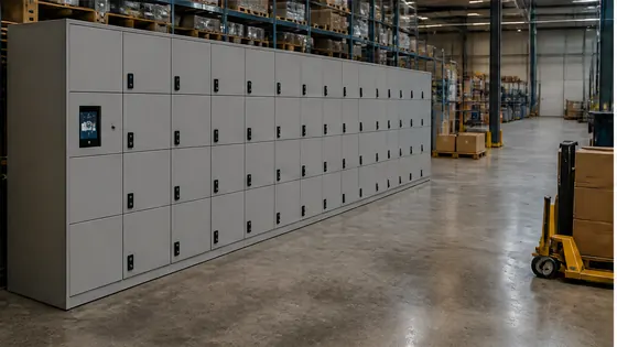 Smart lockers voor magazijnen — een praktijkopstelling met smart lockers voor 2026
