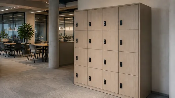 Smart lockers voor flexkantoren — een praktijkopstelling met smart lockers voor 2026