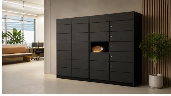 Smart lockers voor kantoren — een praktijkopstelling met smart lockers voor 2026