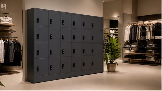 Laadlockers voor winkels — een praktijkopstelling met smart lockers voor 2026